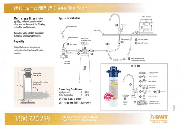 BWT BM10 Bestmax Premium Water Filter Domestic
