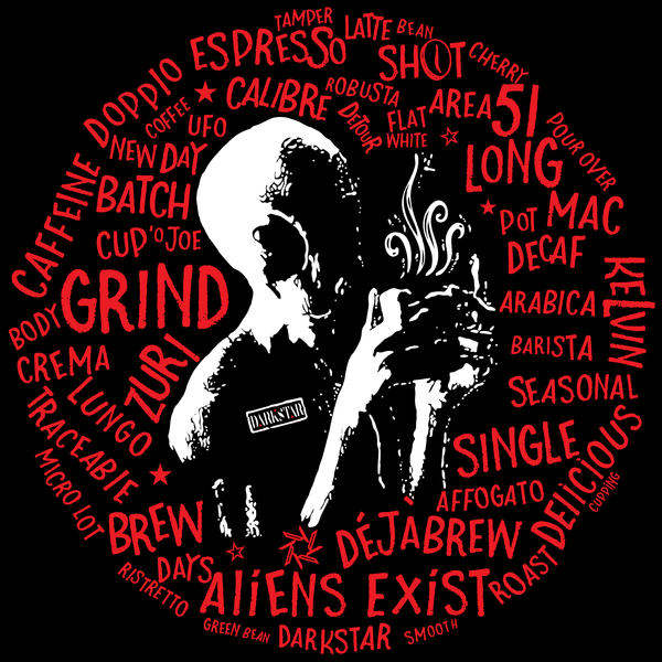Darkstar Alien Short Sleeve T-Shirt - Darkstar Coffee